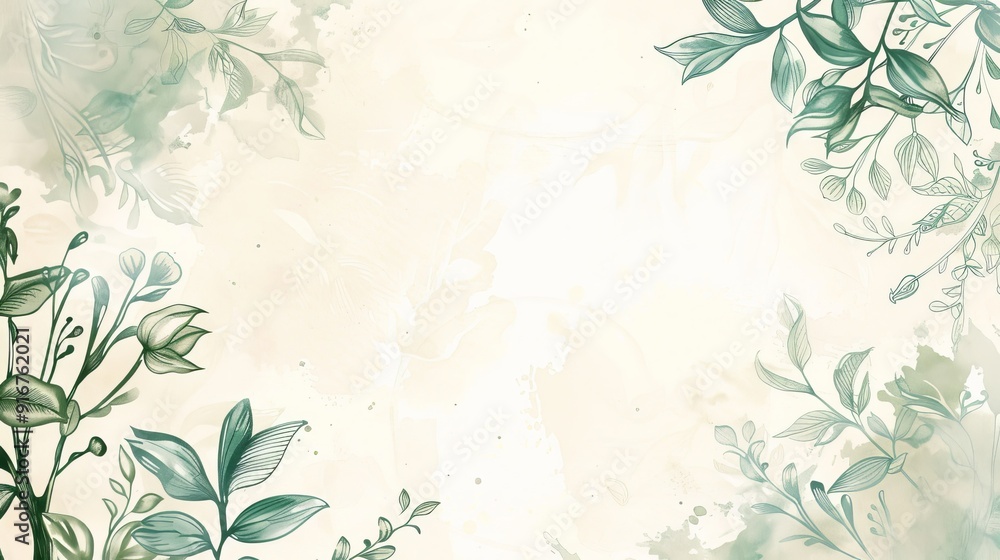 Garden concept invitation template Garden concept invitation template