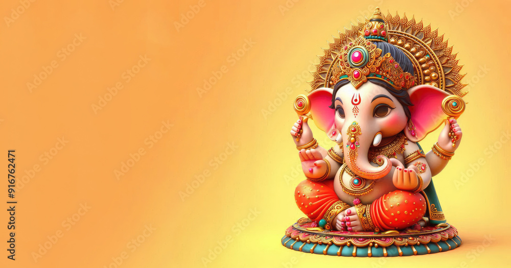 Illustration of Lord Ganpati or Ganesha for Ganesh Chaturthi festival Illustration of Lord Ganpati or Ganesha for Ganesh Chaturthi festival