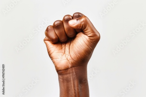 Hand Symbol. Protest for Equality and Power. Fist, Racism, and Freedom Concept