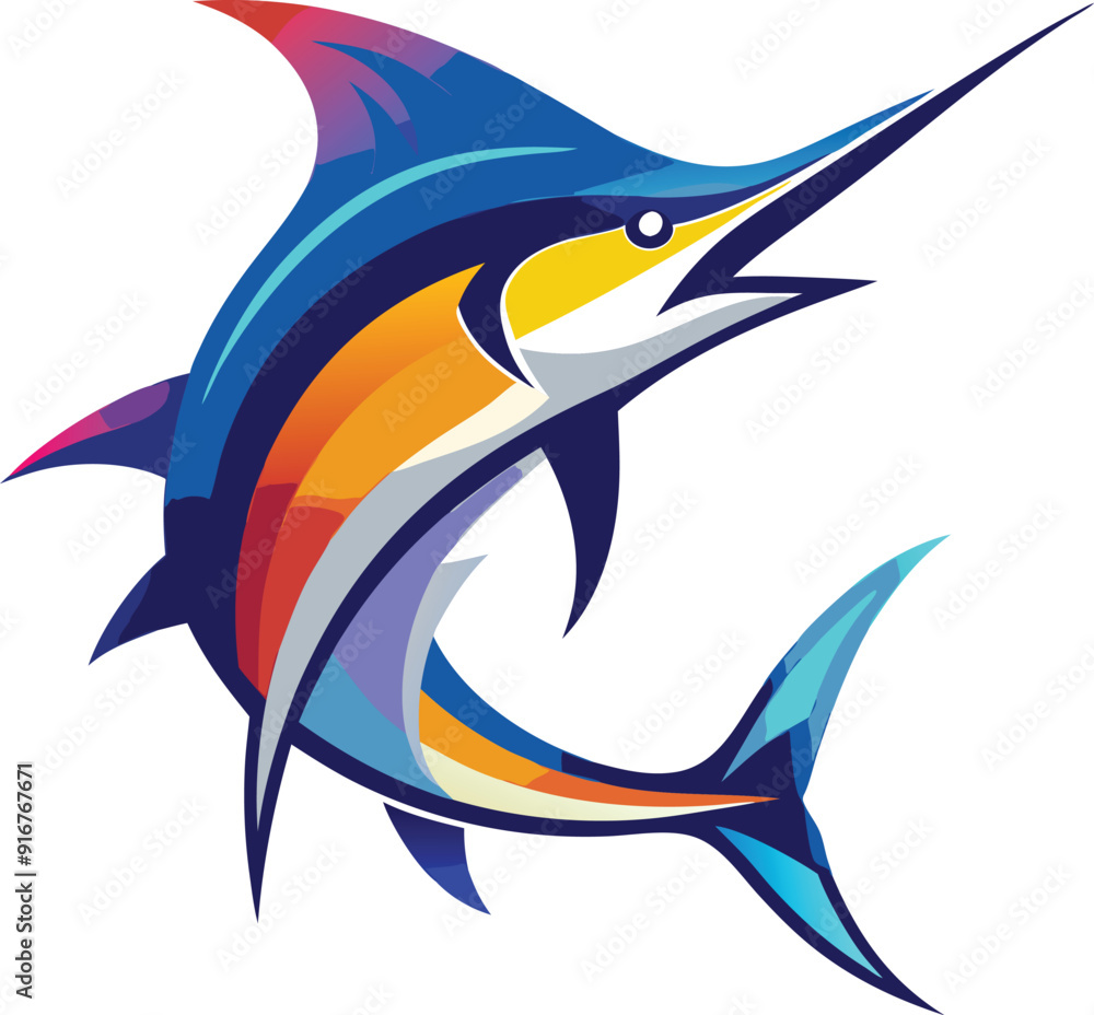 Obraz premium vector illustration of fish