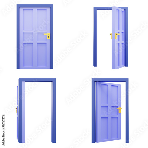 3D Door Illustration