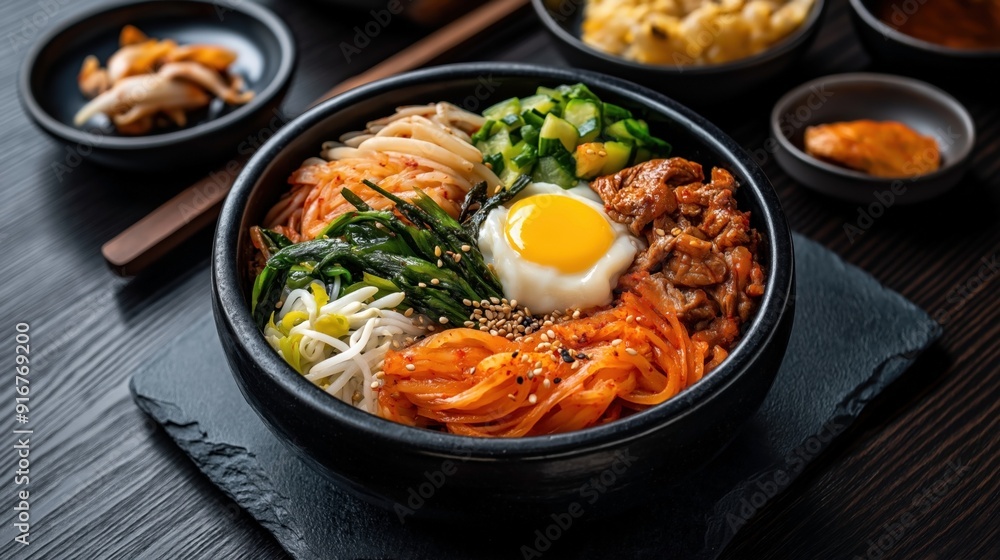 Bibimbap - traditional Korean food Bibimbap - traditional Korean food