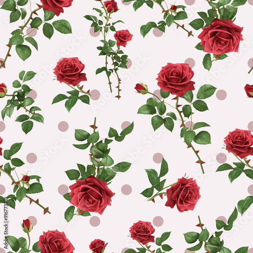 Lovely and Beautiful Spring Flowers Pattern for Fabric, Wallpaper, and More