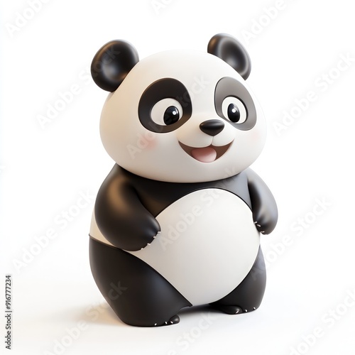 3D icon of panda