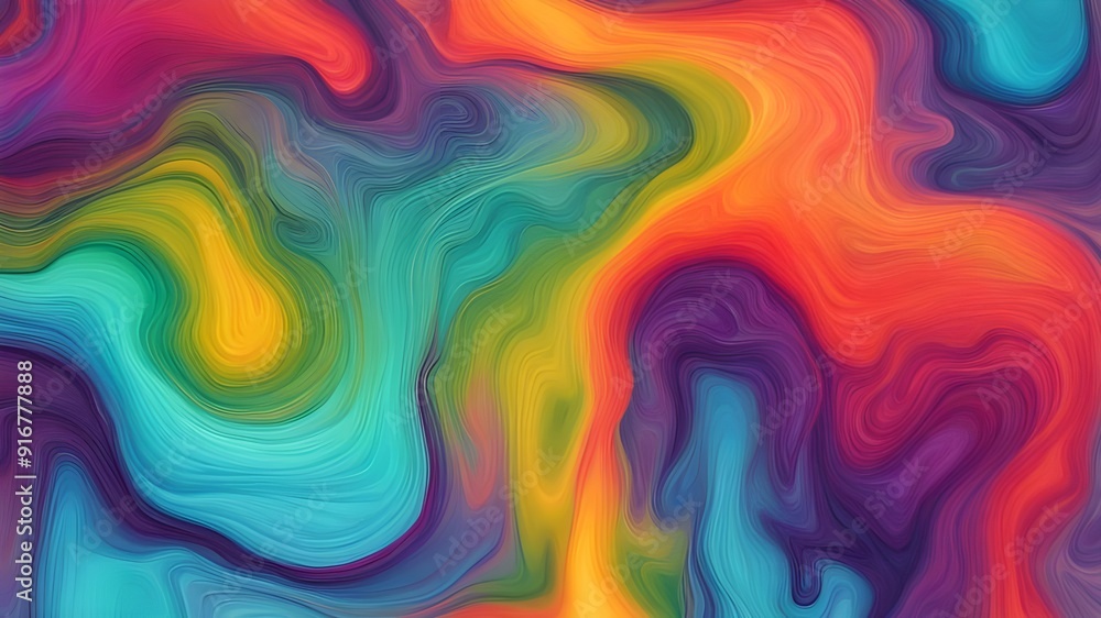 Fototapeta premium rainbow ink liquid background 