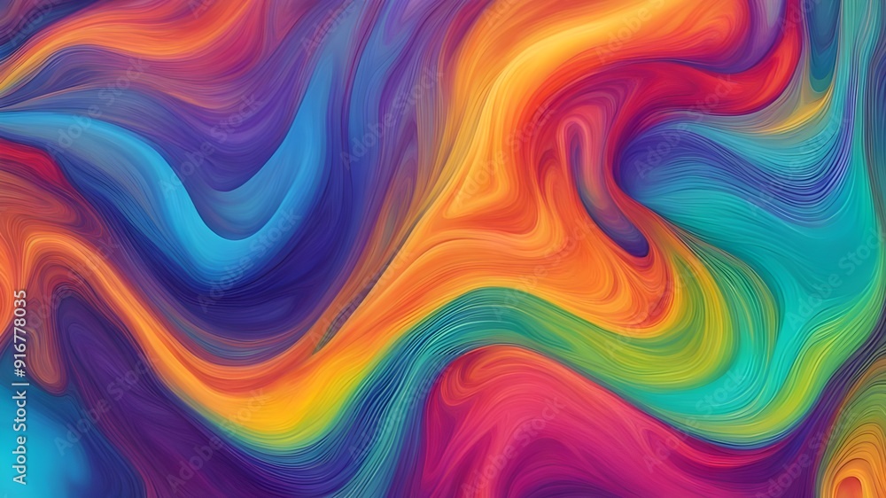 Obraz premium rainbow ink liquid background