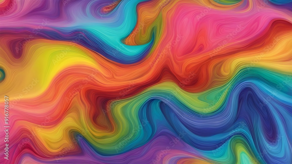 Obraz premium rainbow ink liquid background 