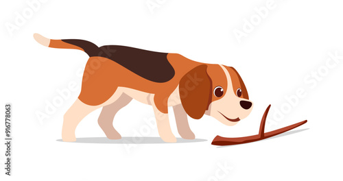 happy cute beagle dog with good quality and design