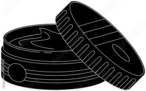 barber illustration barbershop silhouette beard logo salon icon razor outline cream hair male grooming care hairdresser man shop foam shape face hipster blade for vector graphic background