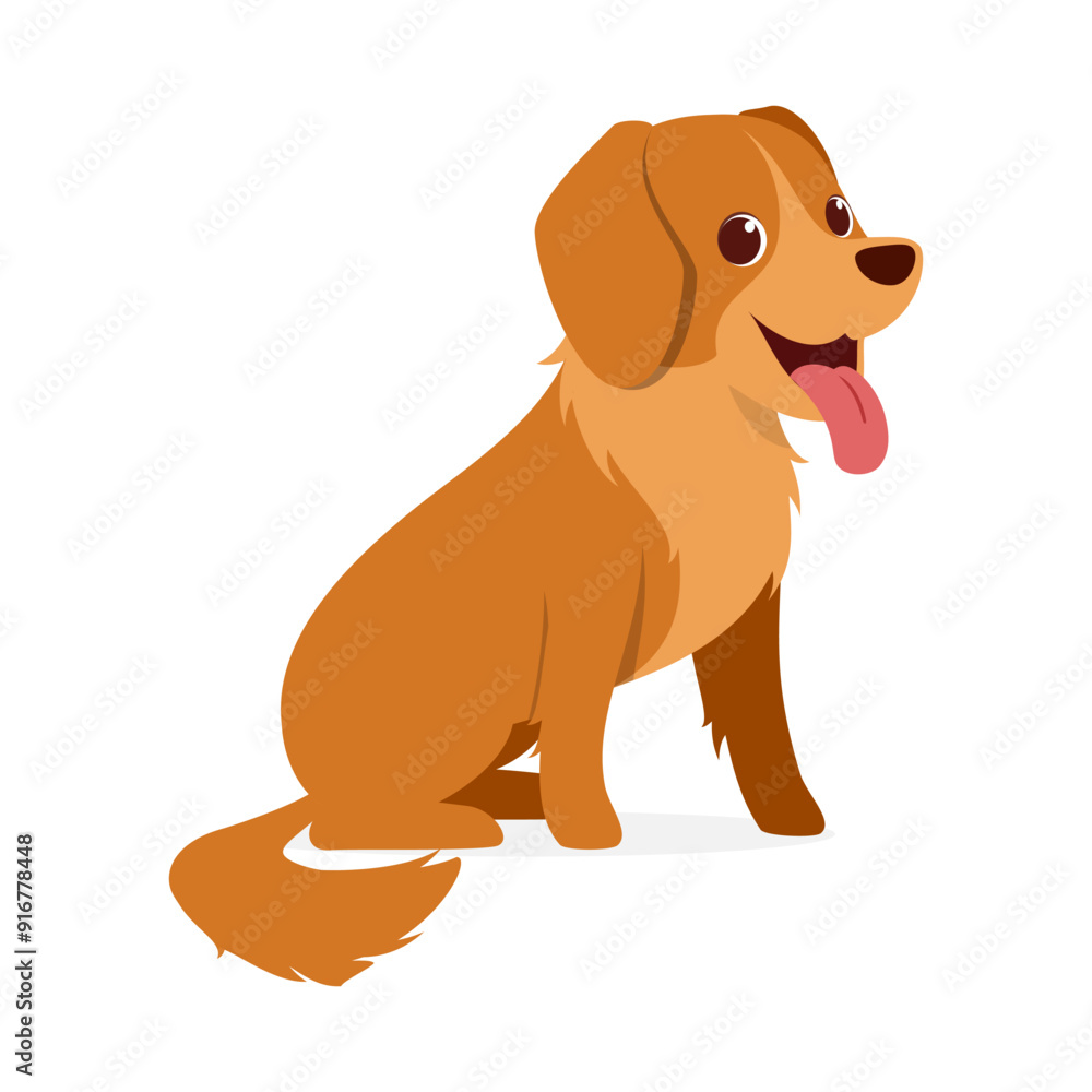 happy cute golden retriever dog with good quality and design happy cute golden retriever dog with good quality and design