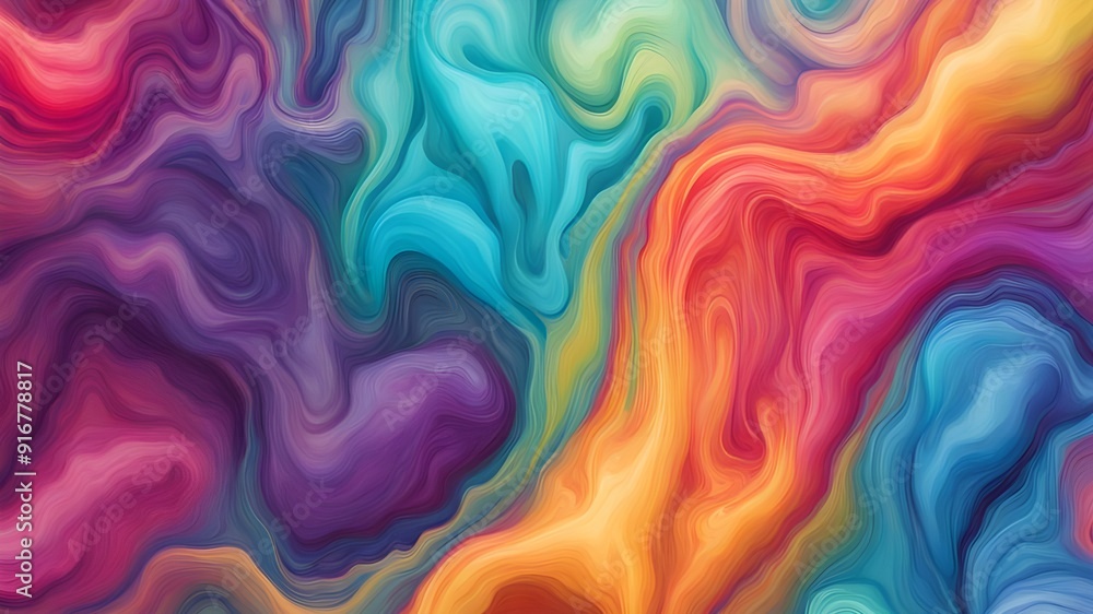 Fototapeta premium rainbow ink liquid background 