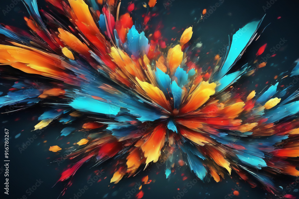 Bright colored background paint strokes texture Bright colored background paint strokes texture