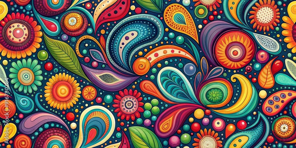 Vibrant curvy abstract design featuring seamless colorful illustration pattern with organic texture, flowing shapes, and artistic flair, perfect for backgrounds and visuals. Vibrant curvy abstract design featuring seamless colorful illustration pattern with organic texture, flowing shapes, and artistic flair, perfect for backgrounds and visuals.