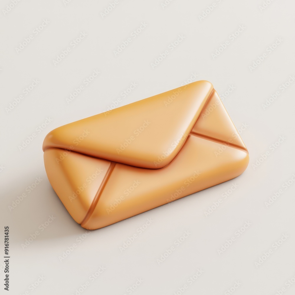 3D Rendered Envelope Icon 3D Rendered Envelope Icon