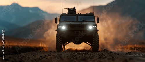 Modern combat vehicle with multifunctional capabilities and soldiers performing strategic operations, set in a dynamic military environment 8K , high-resolution, ultra HD,up32K HD photo