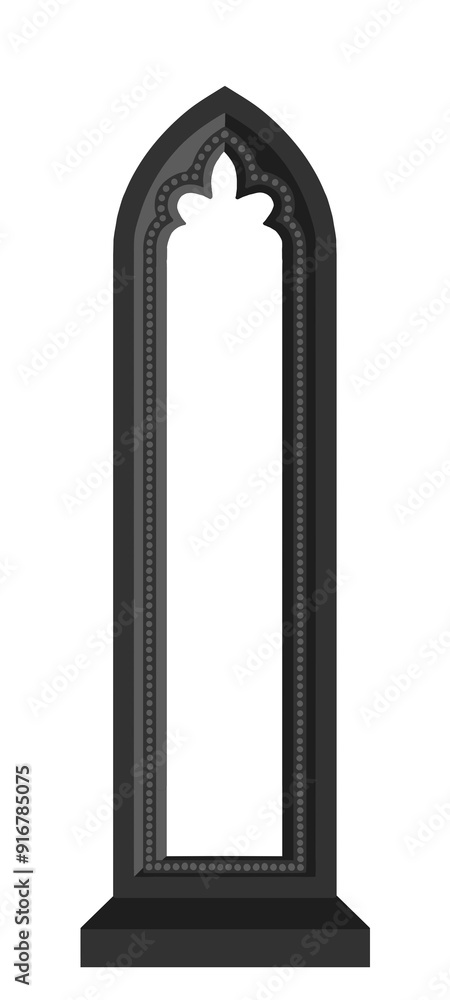 Gothic window tracery. Stone architectural frame. Illustration. Gothic window tracery. Stone architectural frame. Illustration.