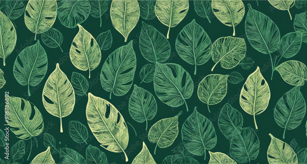seamless pattern with leaves seamless pattern with leaves