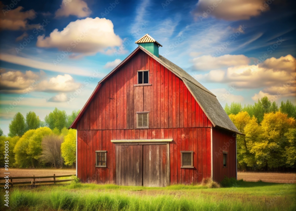 Rustic, weathered red barn stands out against a blurred, natural wood-plank background, evoking a sense of rural simplicity and nostalgia. Rustic, weathered red barn stands out against a blurred, natural wood-plank background, evoking a sense of rural simplicity and nostalgia.