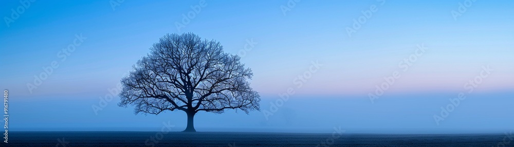 A lone oak tree enveloped in twilight fog, its imposing presence and detailed branches evoking a sense of mystery and intrigue 8K , high-resolution, ultra HD,up32K HD A lone oak tree enveloped in twilight fog, its imposing presence and detailed branches evoking a sense of mystery and intrigue 8K , high-resolution, ultra HD,up32K HD