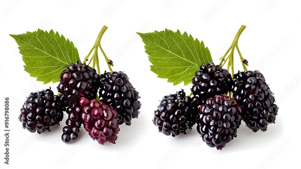 blackberry on white background , Two Blackberries isolated on white background blackberry on white background , Two Blackberries isolated on white background