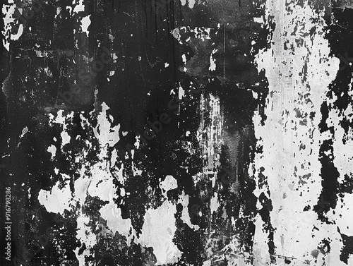 Wallpaper Mural Abstract black and white grunge texture background with subtle distressed details Torontodigital.ca