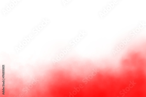Realistic red fog in slow motion, atmospheric red smoke effect, floating and rising red fume, transparent PNG
