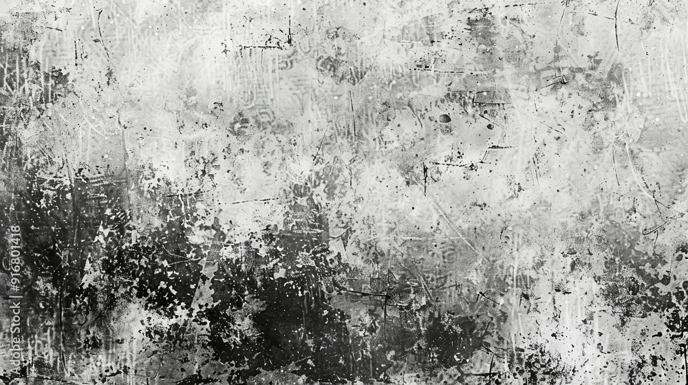 Fototapeta premium Abstract grunge texture background with a mix of black, white, and soft gray tones