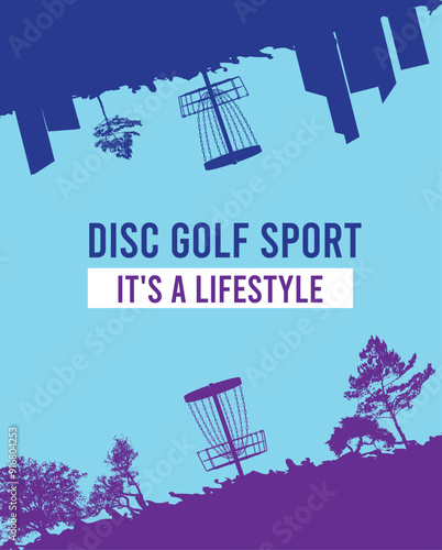 Premium editable vector file of discgolf background best for your digital design and print mockup