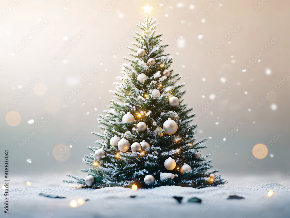 christmas tree decorations, santa claus with gifts, snowman in the snow, christmas gift boxes christmas tree decorations, santa claus with gifts, snowman in the snow, christmas gift boxes