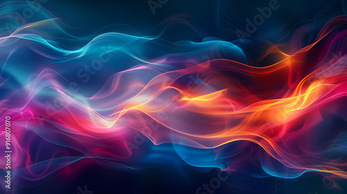 Wallpaper Mural Vibrant liquid colors with a glowing neon aesthetic ,Vibrant purple wave pattern flows with elegance  ,Abstract background Torontodigital.ca