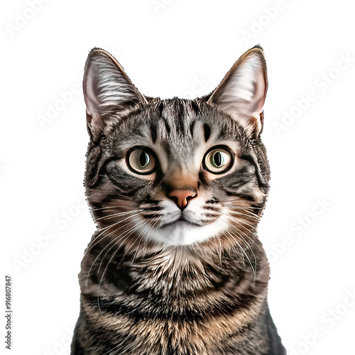 Cats Transparent Isolated White Background Shoot