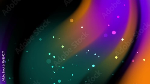 Dark Purple background with gradient colors and glowing dots. Suitable for futuristic or technologythemed designs, digital artworks, background visuals, and digital presentations. photo