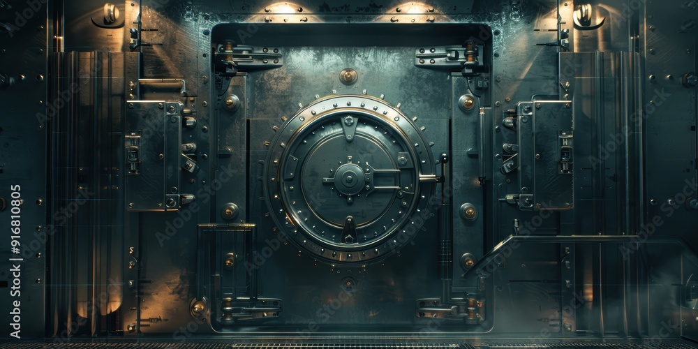 Fototapeta premium Heavy Steel Vault Door