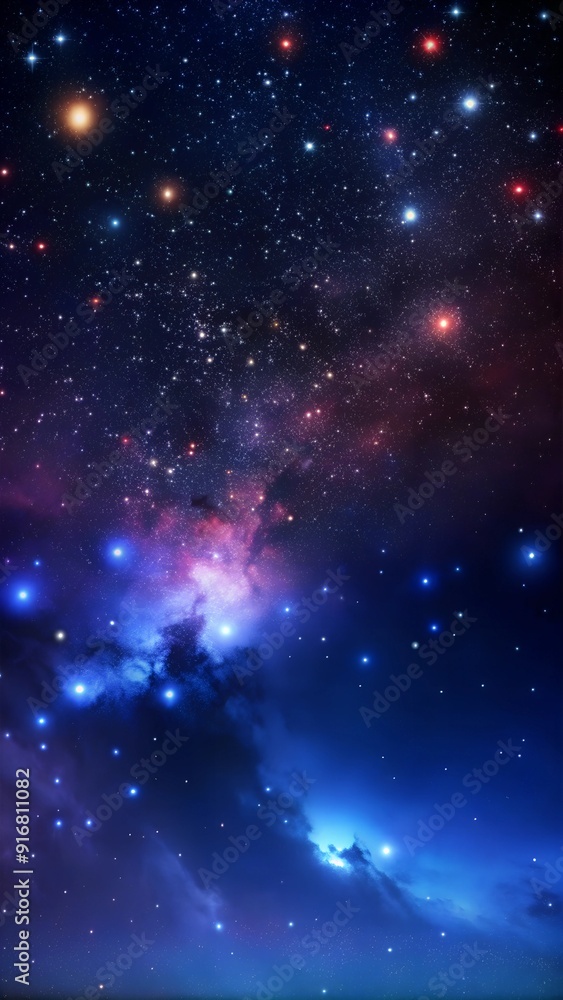 Fototapeta premium Starry sky phone wallpaper