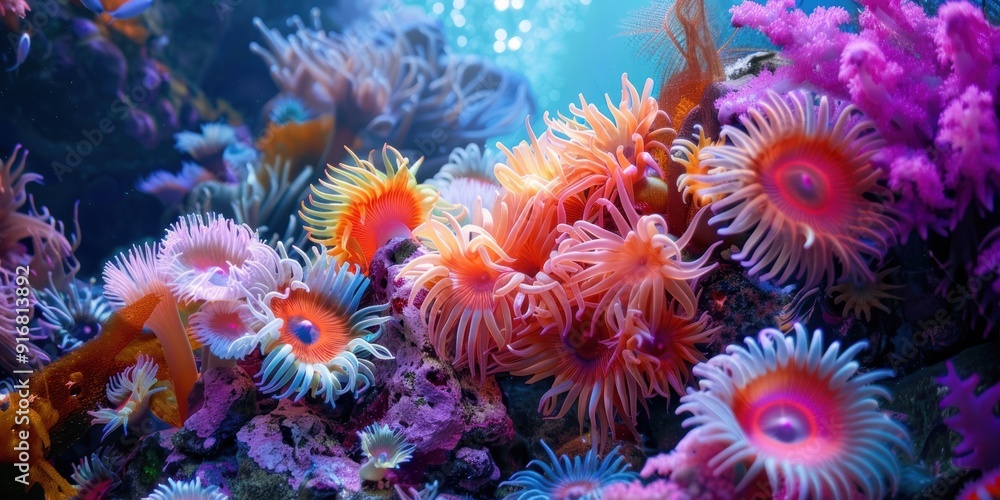 Vibrant Coral Reef Ecosystem Vibrant Coral Reef Ecosystem