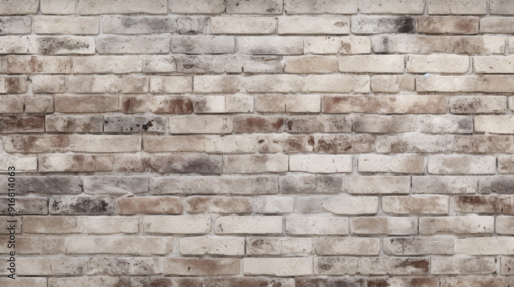 Abstract old white brick wall textured background. Neural network ai generated art Abstract old white brick wall textured background. Neural network ai generated art