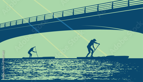 Great simple standup paddle board design for any media
