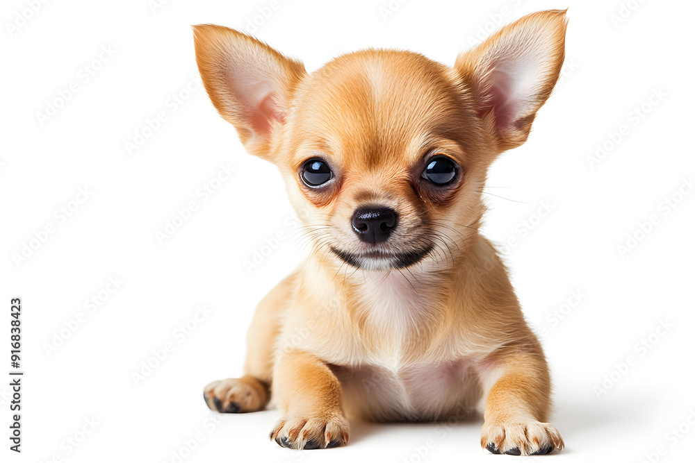 Small Chihuahua puppy isolated on white background Small Chihuahua puppy isolated on white background