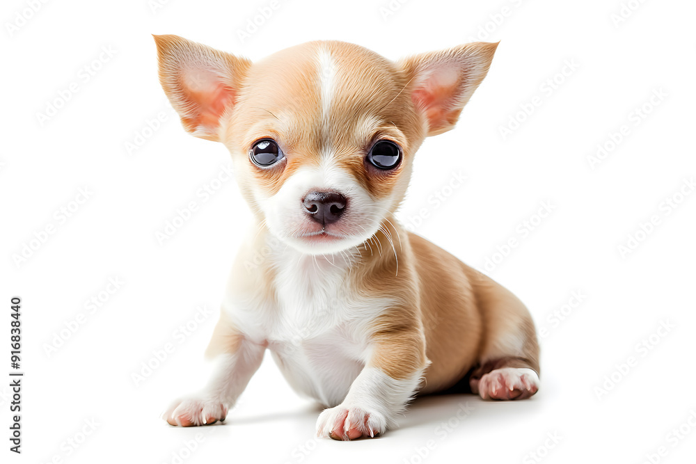 Small Chihuahua puppy isolated on white background Small Chihuahua puppy isolated on white background