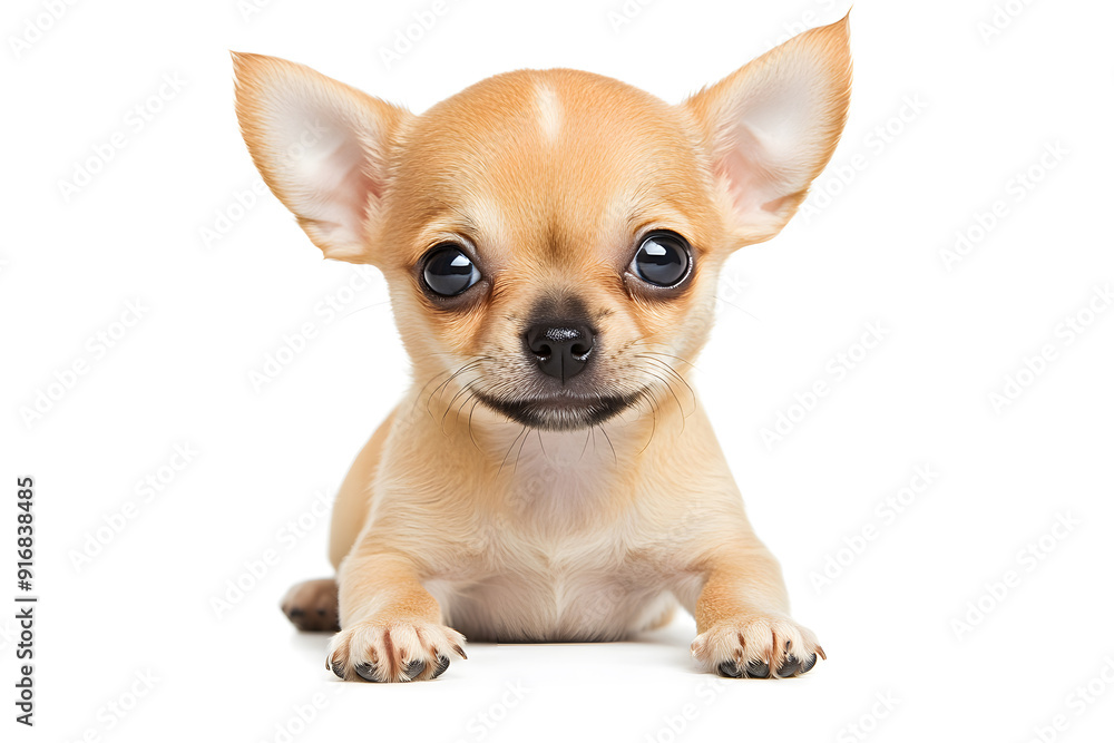 Small Chihuahua puppy isolated on white background Small Chihuahua puppy isolated on white background