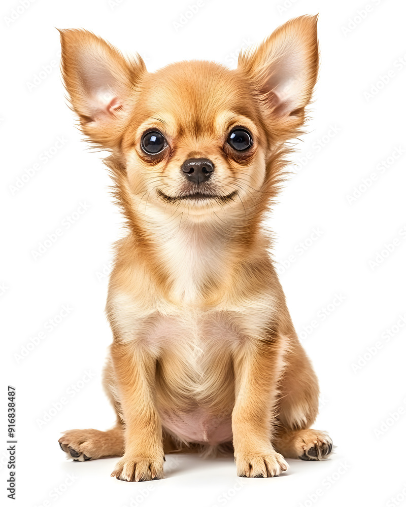 Small Chihuahua puppy isolated on white background Small Chihuahua puppy isolated on white background