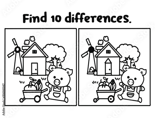 Find 10 differences.