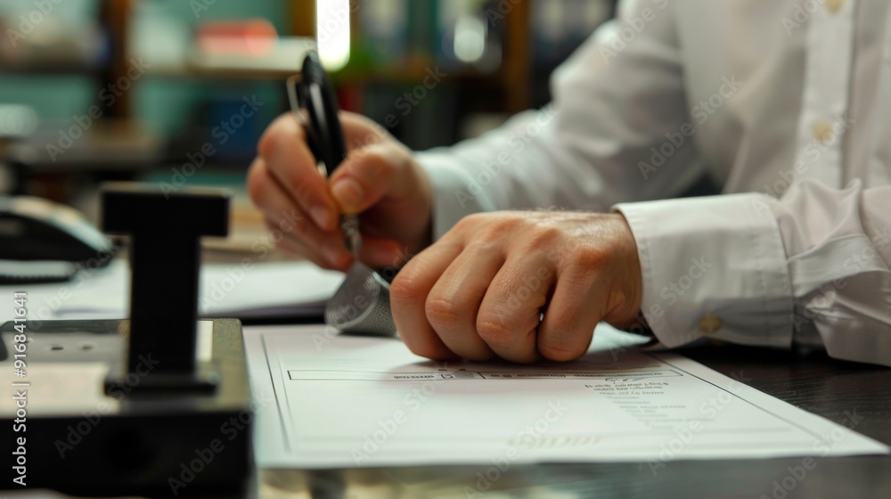 Man hand stamping with approved stamp on document at desk, notary or business people, Man hand stamping with approved stamp on document at desk, notary or business people Man hand stamping with approved stamp on document at desk, notary or business people, Man hand stamping with approved stamp on document at desk, notary or business people