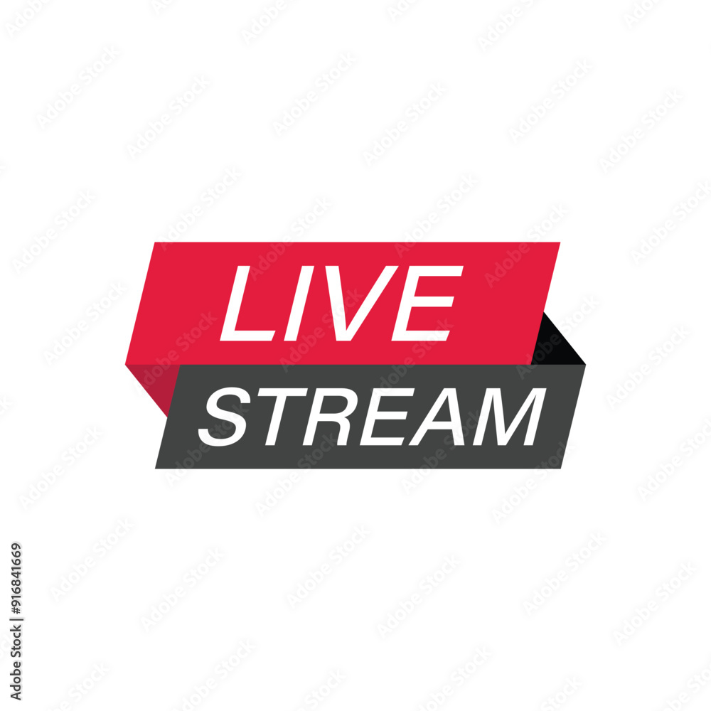 Live stream button icon in flat style. Webinar vector illustration on isolated background. Streaming sign business concept. Live stream button icon in flat style. Webinar vector illustration on isolated background. Streaming sign business concept.