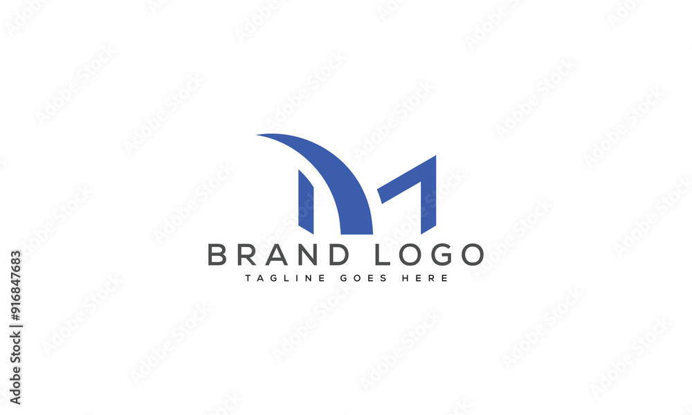 letter M logo design vector template design for brand. letter M logo design vector template design for brand.