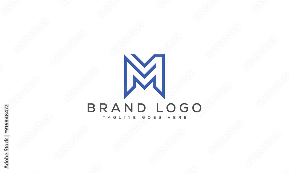 letter M logo design vector template design for brand. letter M logo design vector template design for brand.