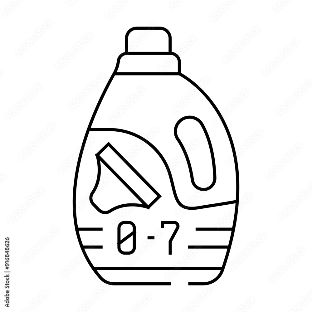 baby powder detergent line icon vector. baby powder detergent sign. isolated contour symbol black illustration baby powder detergent line icon vector. baby powder detergent sign. isolated contour symbol black illustration