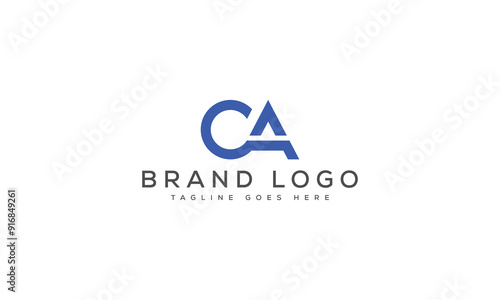 letter CA logo design vector template design for brand.