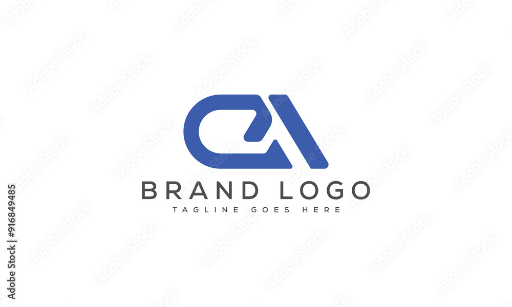 letter CA logo design vector template design for brand. letter CA logo design vector template design for brand.