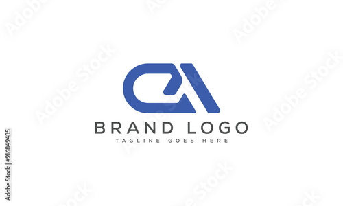 letter CA logo design vector template design for brand.